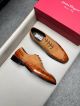Ferragamo Man Brown Calfskin Business Leather Shoes 042898 (2)_th.jpg
